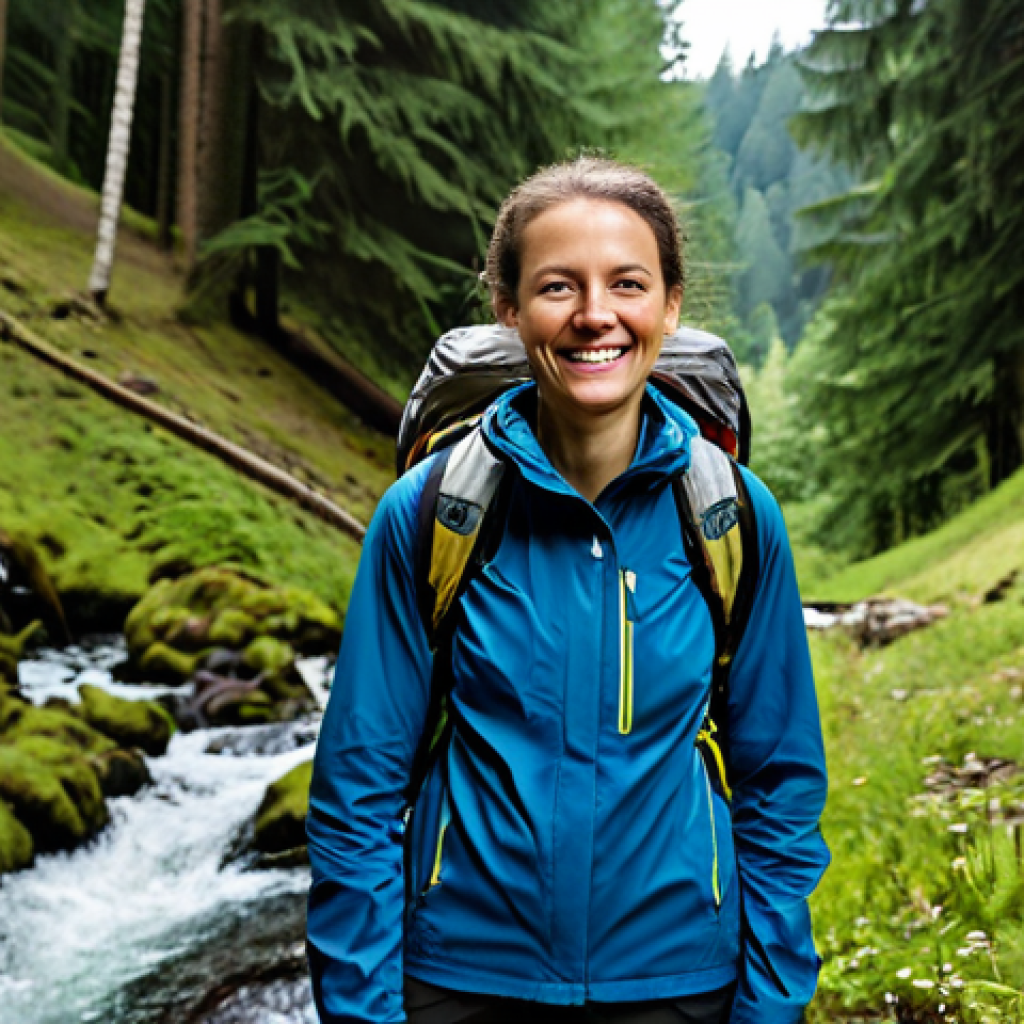 **
"A woman in athletic wear, hiking in the Black Forest, Germany, fully clothed in appropriate hiking gear, safe for work, perfect anatomy, natural proportions, professional photography, high quality. She is smiling, surrounded by tall trees and a clear stream. The scene conveys peace and energy. Family-friendly, appropriate content, modest clothing."
**